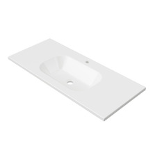 Stadium Slim Countertop with Single Integrated Basin